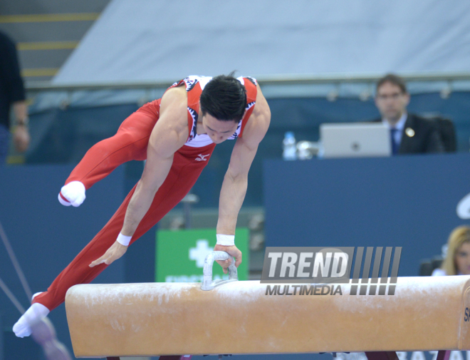 Bakıda idman gimnastikası üzrə Dünya Kubokunda ilk qaliblərin mükafatlandırma mərasimi keçirilib. Azərbaycan, 21 fevral, 2016